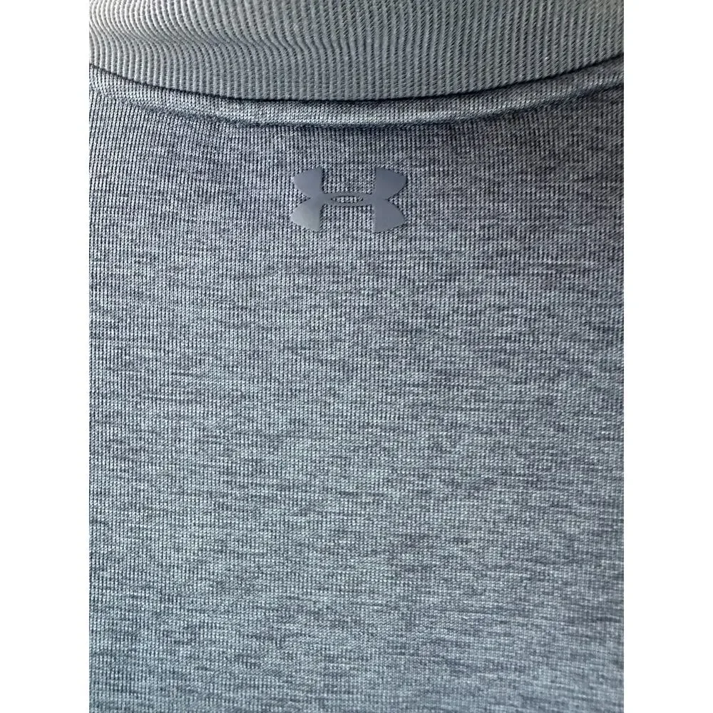 Under Armour 1/4 Zip Fleece Pullover Gray Navy Mens 3XL Loose SweaterFleece Golf - Picture 6 of 10